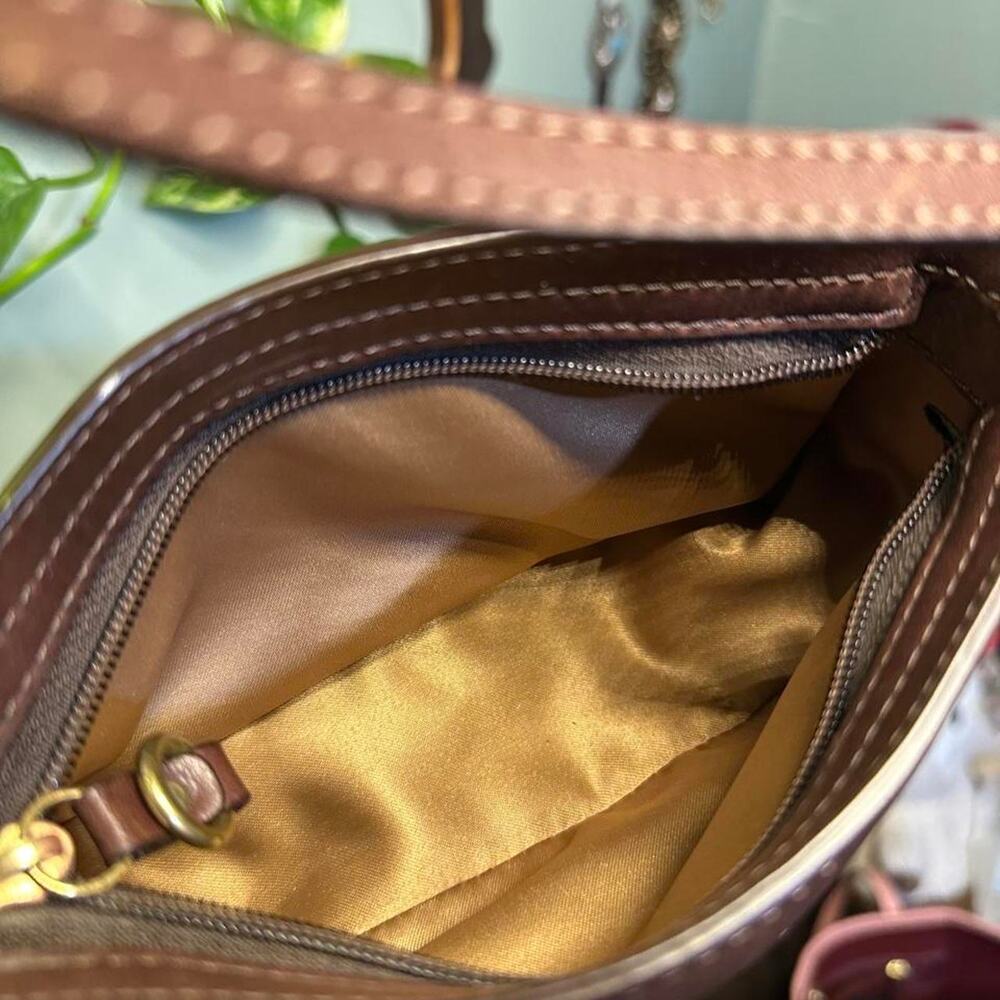 Coach mini brown zoe patchwork - Picture 5 of 7
